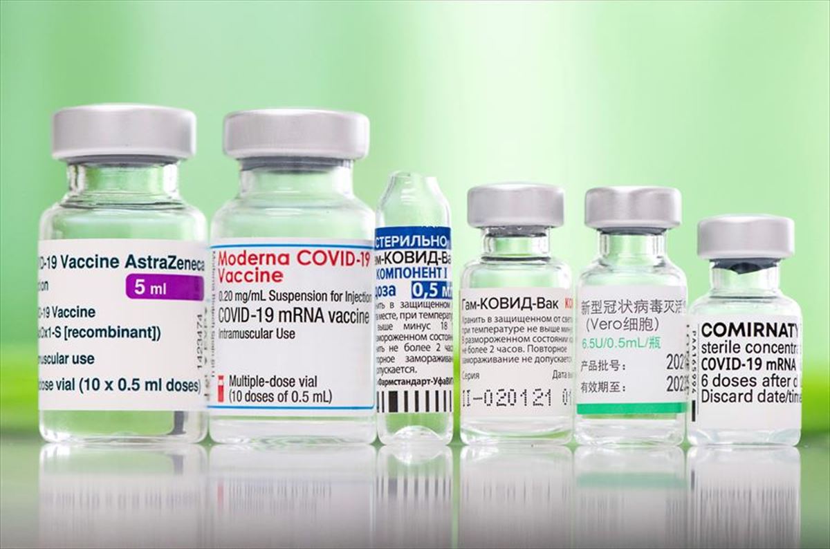 Algunas de las vacunas contra el coronavirus. 