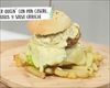 ''Burger Queen'' con pan casero, patatas y salsa gribiche
