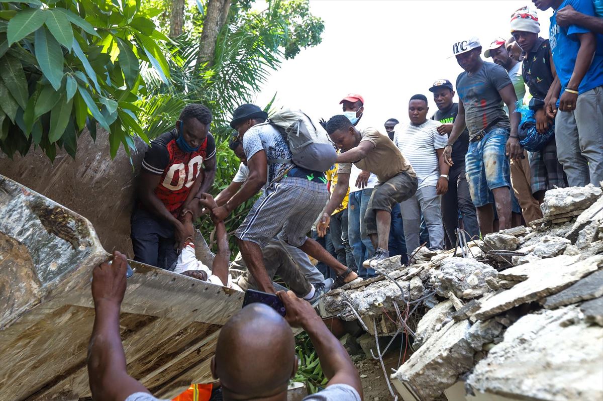 La mayor parte de las víctimas mortales en Haití corresponde al departamento Sur. Foto: EFE