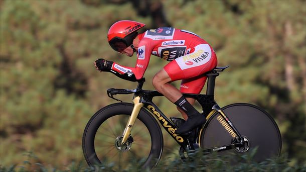 Primoz Roglic, ganador de La Vuelta 2021. Foto: EFE