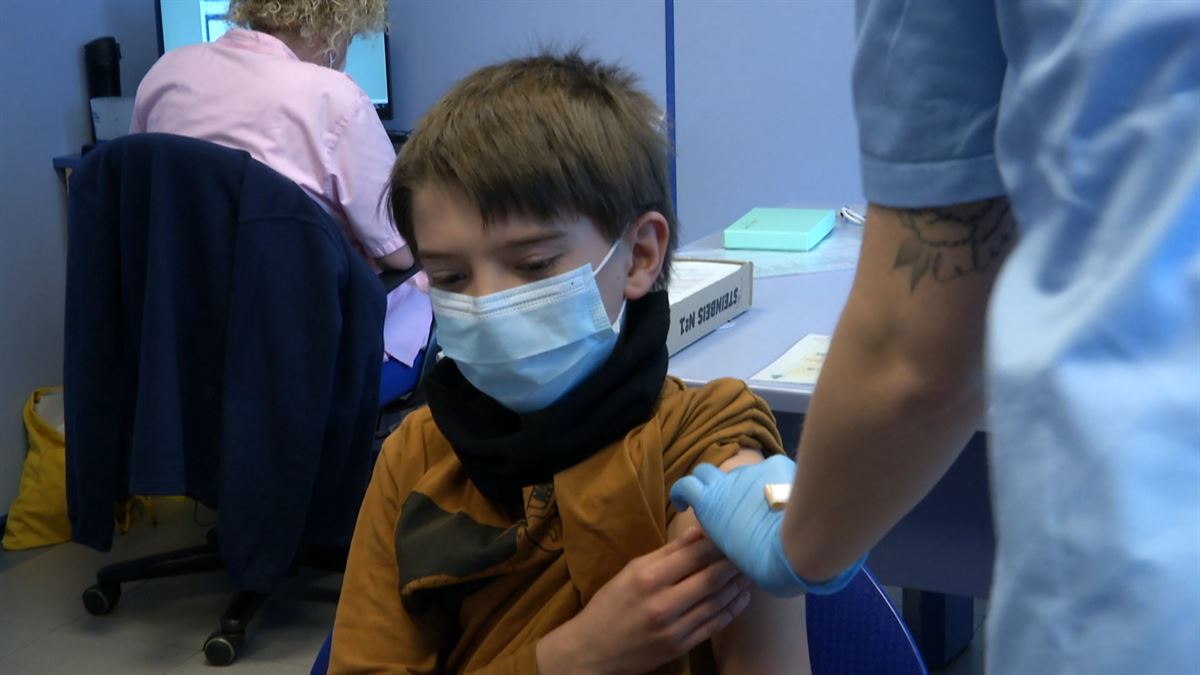 Vacunación a menores de 12 años. Imagen: EITB Media