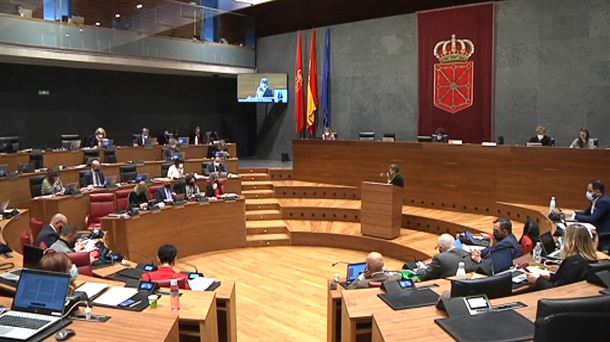Pleno en el Parlamento de Navarra