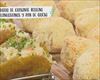 Bollo de guisante relleno de langostinos y pan de queso minero (Acarajés y Pão de Queijo)