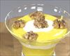 Lemond curd con yogur y nueces garrapiñadas