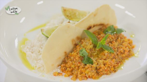 Lentejas y arroz al estilo indio (Dal Tadka)