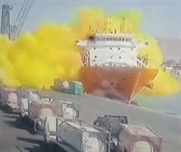 Gutxienez hamar hildako eta 250 zauritu, Jordaniako portu batean izandako gas leherketa baten ondorioz