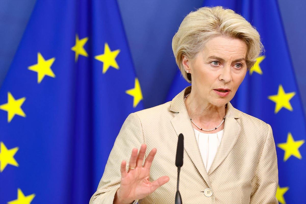 La presidenta de la Comisión Europea (CE), Ursula von der Leyen