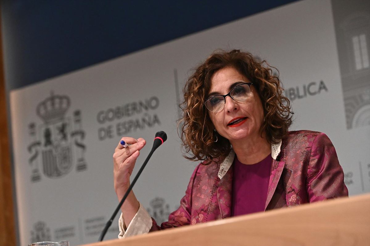 Maria Jesus Montero, Espainiako Ogasun ministroa. Artxiboko argazkia: EFE