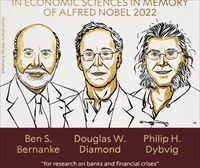 Ben S. Bernanke, Douglas W. Diamond y Philip H. Dybvig, premios Nobel de Economía