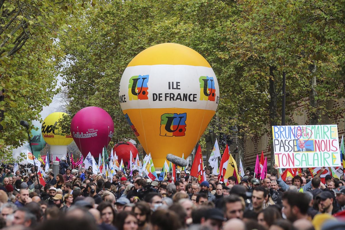 Movilización en París. Foto: EFE