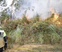 Los bomberos apagan dos pequeños fuegos reavivados esta noche en Berango