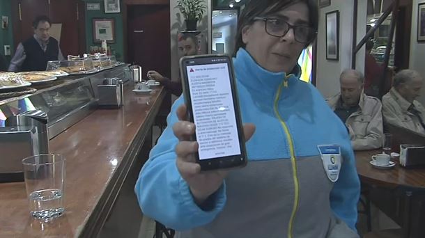 Jaso duten mezua. EITB Mediaren bideo batetik ateratako irudia. Jaso duten mezua. EITB Mediaren bideo batetik ateratako irudia.
