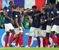 Frantzia, final-zortzirenetarako lehen sailkatua Danimarkari irabazita (2-1)