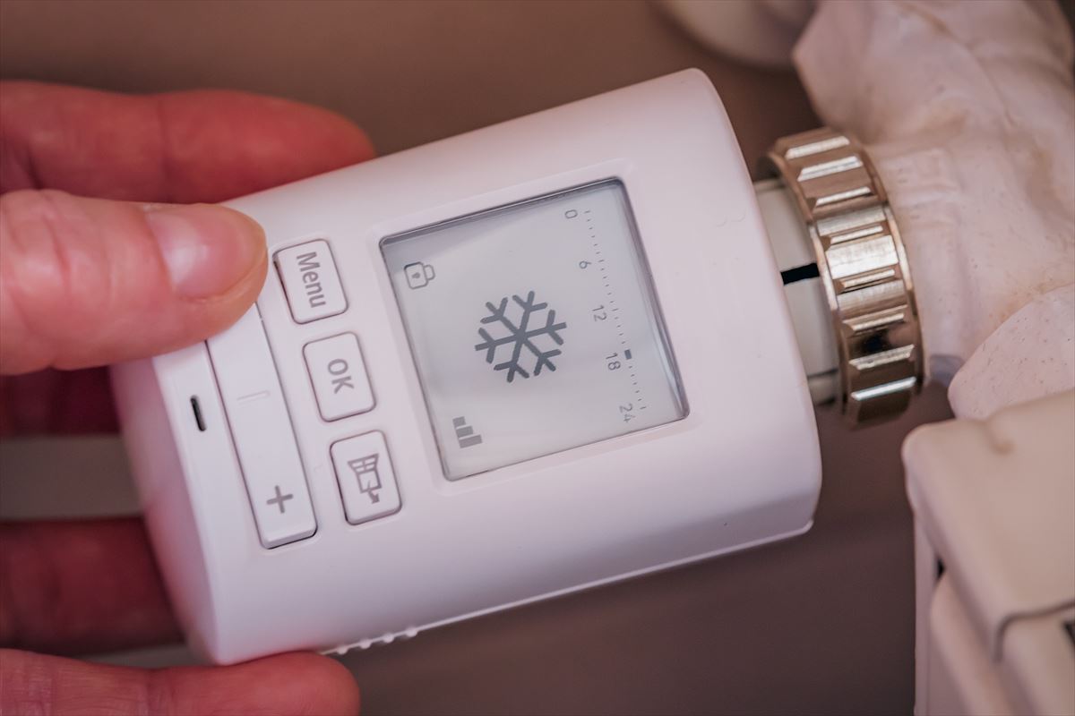 Imagen de un termostato de calefacción