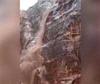 Las lluvias torrenciales azotan la histórica ciudad de Petra en Jordania