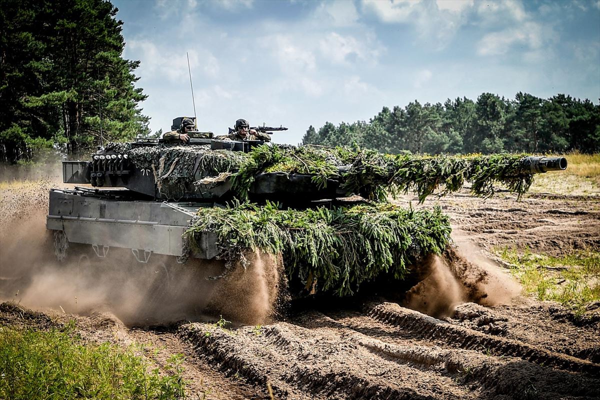 Tanque Leopard 2. Foto: EFE.