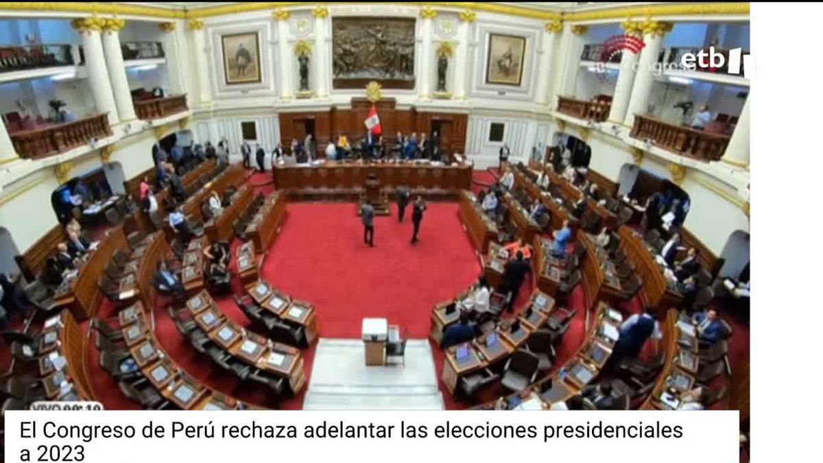 El Congreso de Perú rechaza adelantar las elecciones presidenciales a 2023