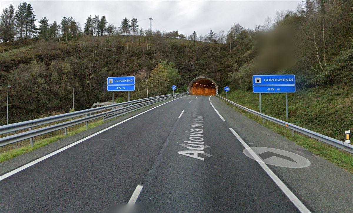 Entrada al túnel de Gorosmendi. Google Maps. 
