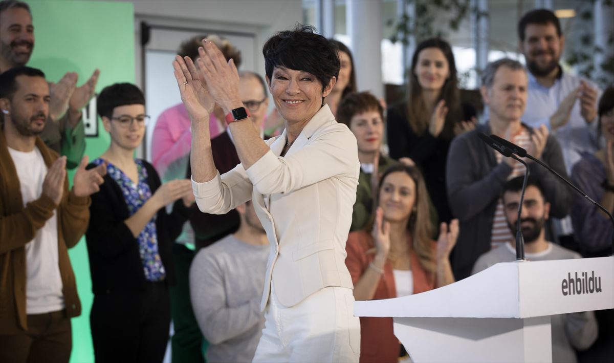 La candidata de EH Bildu a diputada general de Gipuzkoa, Maddalen Iriarte. Foto: EFE