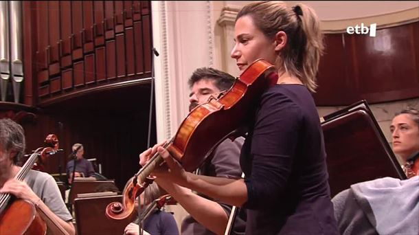Violinista de la Euskadiko Orkestra