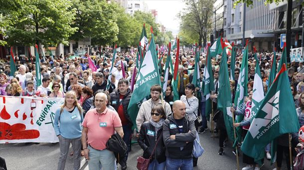 Movilización de Bilbao el Primero de Mayo de 2023. Foto de archivo: EFE