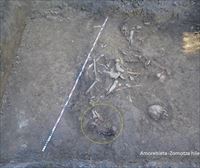 Hoy comienza la segunda fase de la excavación del cementerio de Amorebieta, en busca de más restos de gudaris
