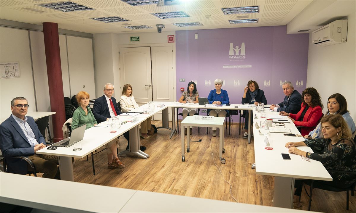 Reunión de la Comisión de Seguimiento de la violencia machista. Foto: Irekia