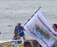 Arraun Lagunak comienza en cabeza la Liga Euskotren tras ganar la bandera de A Coruña
