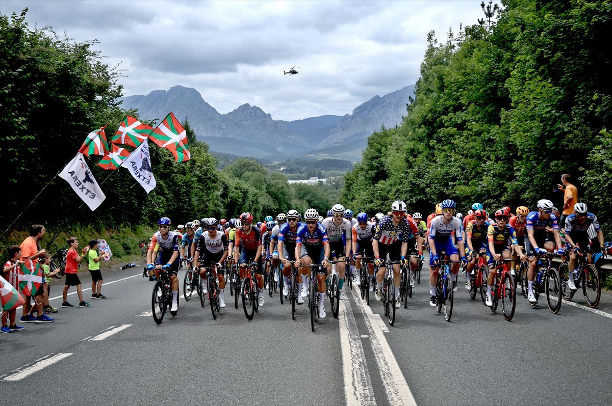 Tercera etapa del Tour de Francia. Foto: EFE