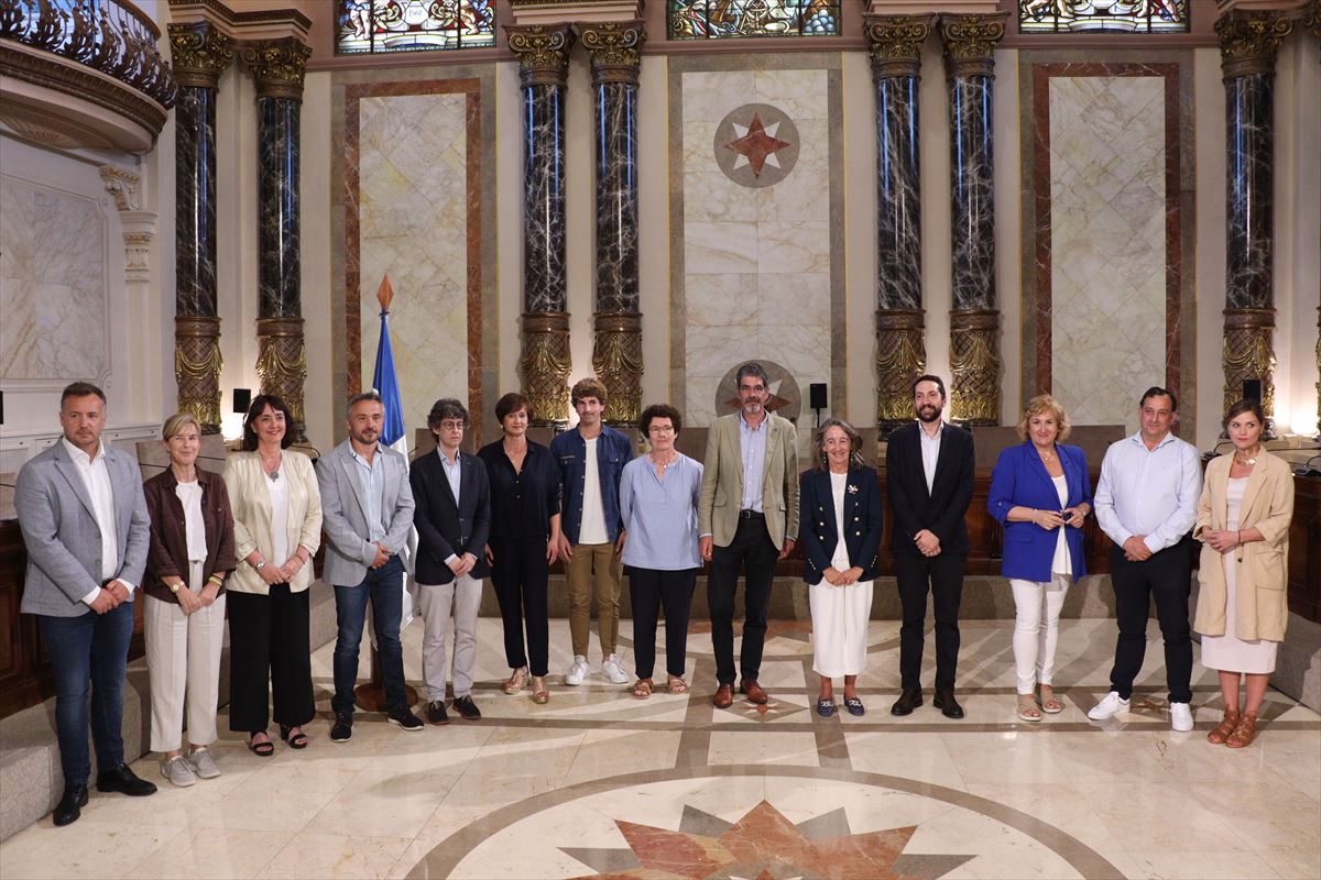 Presentación del acuerdo en el Constistorio donostiarra. Foto: Ayuntamiento de San Sebastián