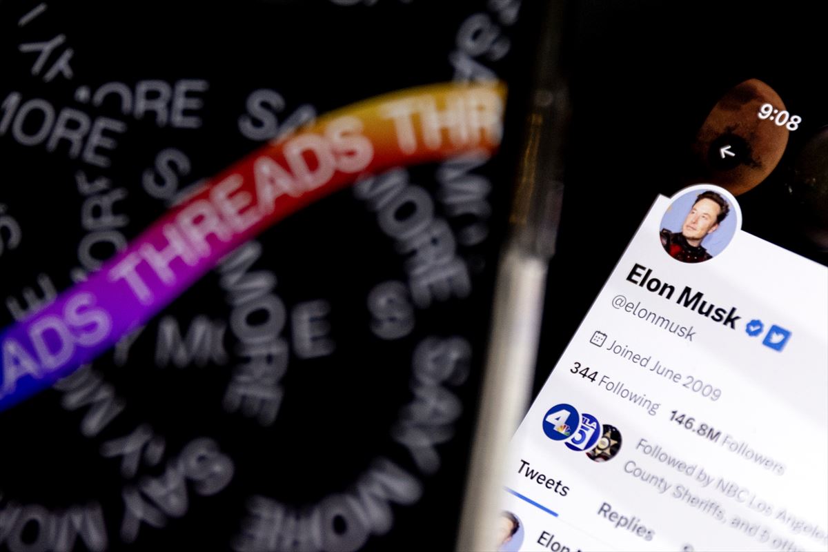 La nueva red social de Meta, Threads, quiere competir con Twitter. Foto: EFE