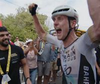 La emoción de Matej Mohoric al conocer que era el ganador de la 19ª etapa del Tour de Francia