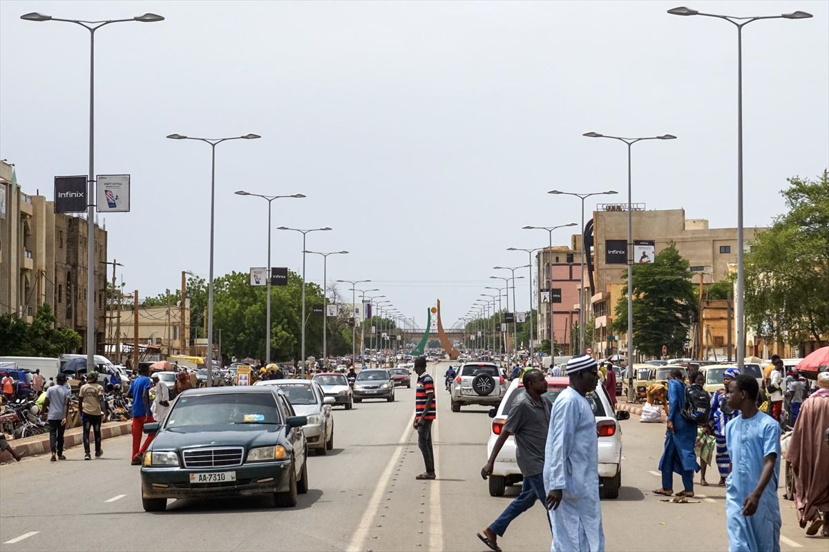 Las calles de Niamey este martes. Foto: EFE