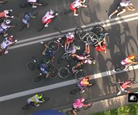 Poloniako Tourreko azken etapan gertatutako erorikoa helmugarako 7 kilometro falta zirenean