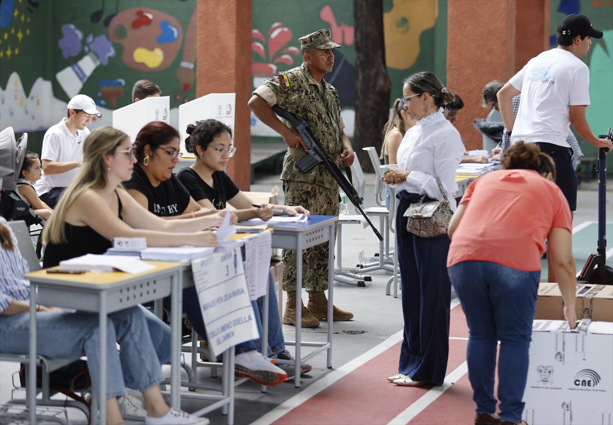Normalidad en la jornada electoral de Ecuador. Foto: EFE