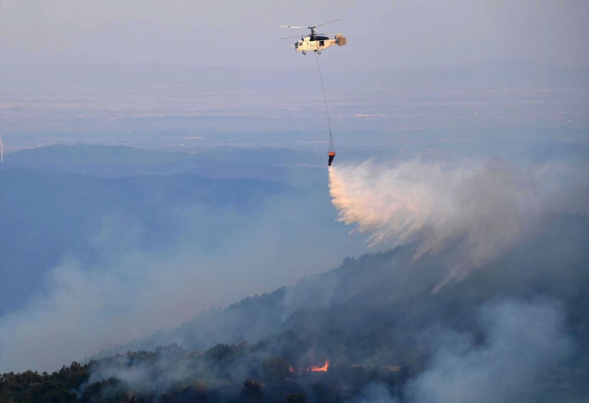 Incendio en Grecia. Foto: EFE