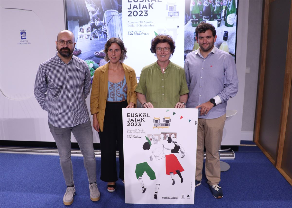 Presentación de las Euskal Jaiak 2023 de San Sebastián. Foto: Ayuntamiento de San Sebastián