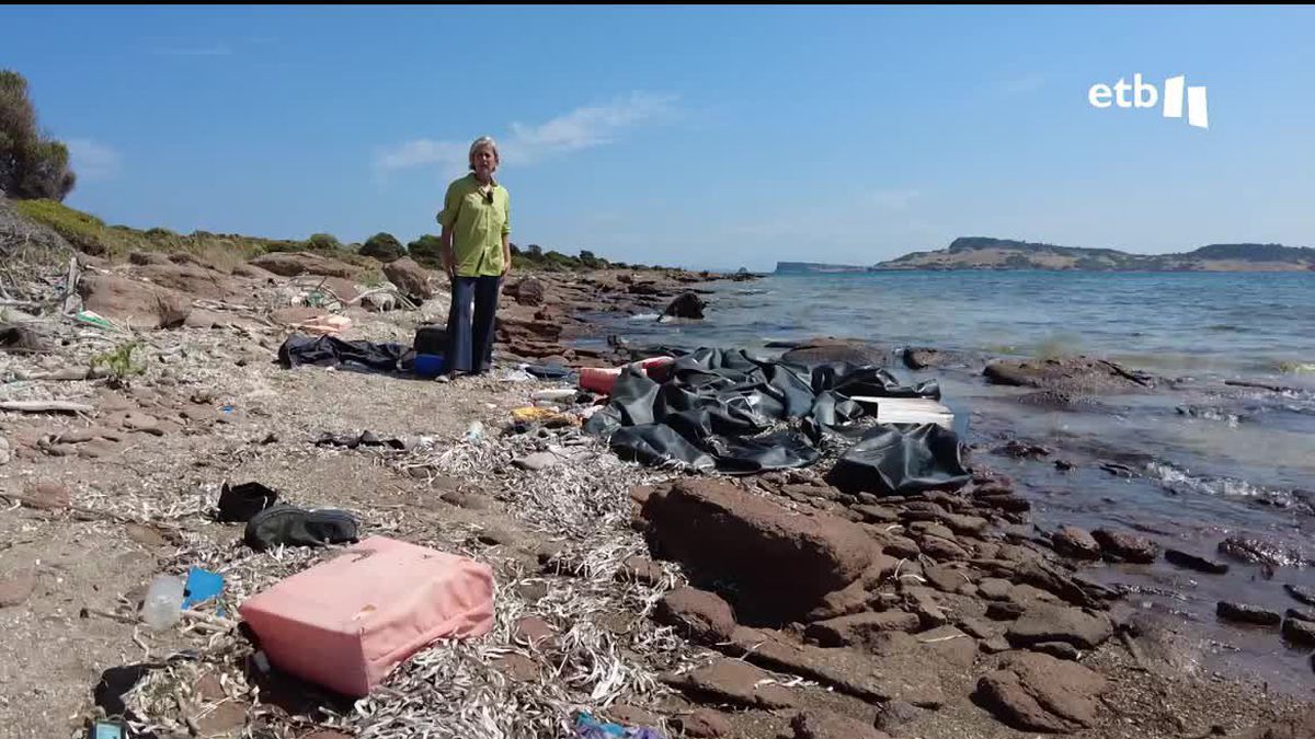 Playa a la que llegan los refugiados en Lesbos. Foto: EITB Media
