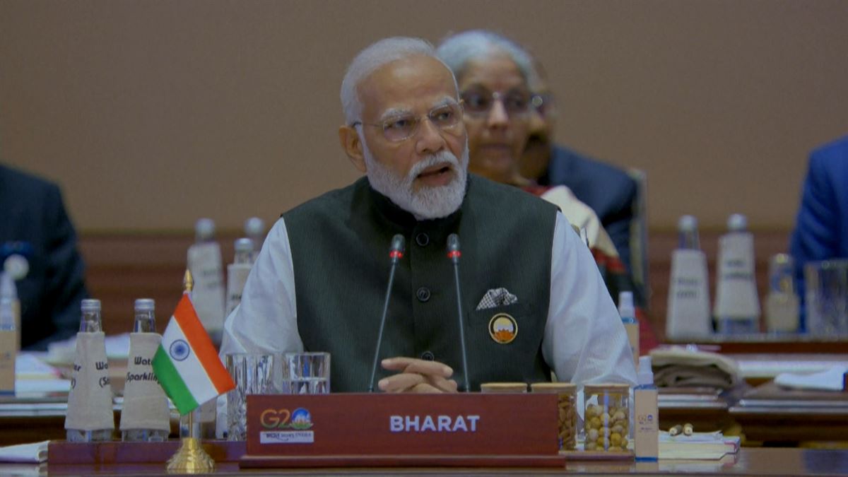 El primer ministro indio da la bienvenida a la Unión Africana como miembro oficial del G20
