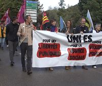 Manifestación contra la violencia policial en Baiona
