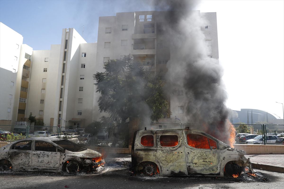 Ataque palestino a Israel. Foto: Efe