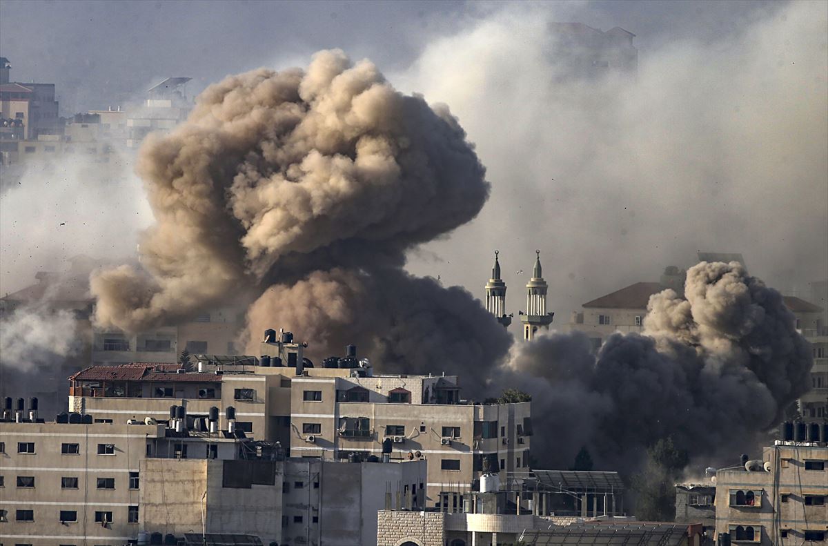 Bombardeo de Israel contra Gaza. Foto: Efe