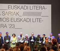 Jaurlaritzak 2023ko Euskadi Literatura Sariak banatu ditu, Getxon