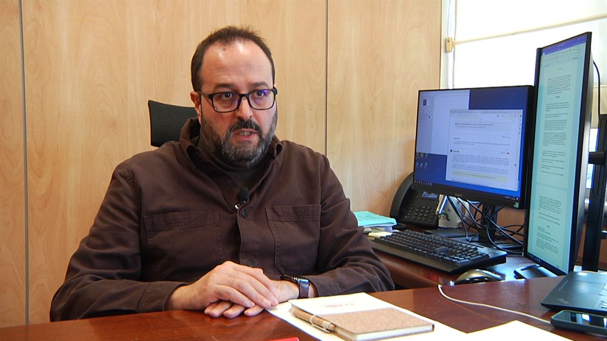 Jorge Bermúdez. Imagen obtenida de un vídeo de EITB Media.