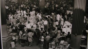 Fotografía antigua del mercado de Ordizia