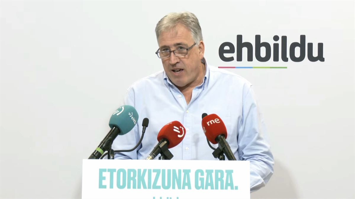Joseba Asiron. Imagen obtenida de un vídeo de EITB Media.