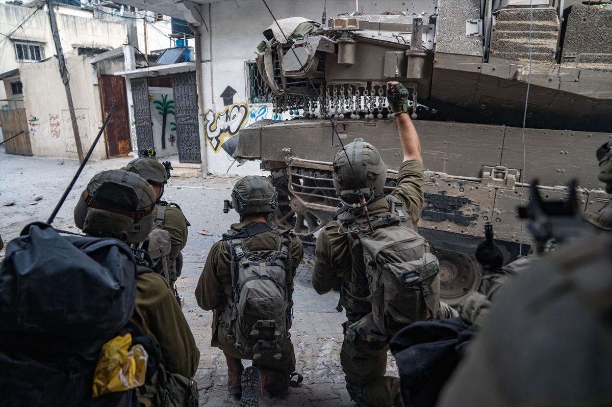 Israelgo militarrak, Gazan. Argazkia: EFE
