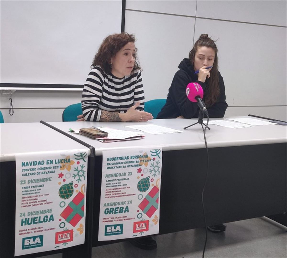 ELA y LAB convocan movilizaciones en el comercio textil y de calzado de Navarra