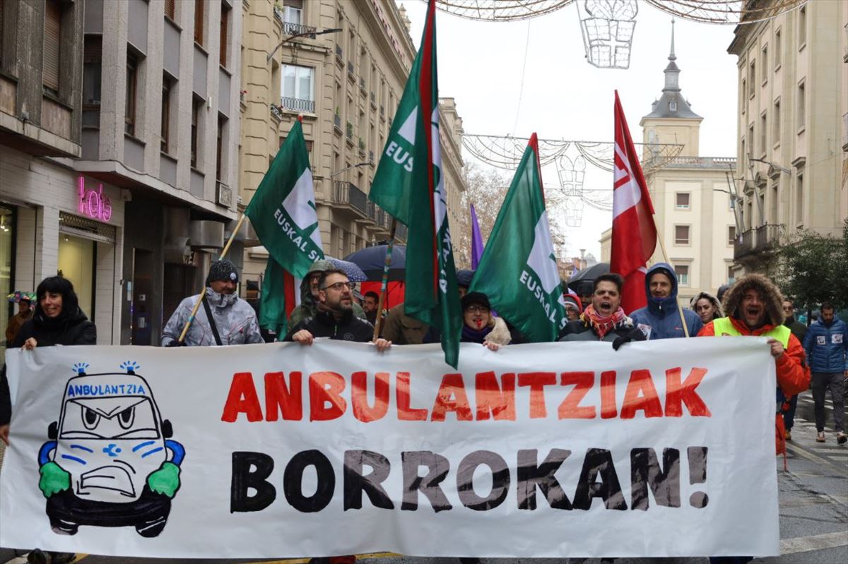 Manifestación el 20 de diciembre en Vitoria-Gasteiz. Foto: LAB