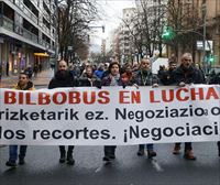 Sin acuerdo en Bilbobus y continúa la huelga indefinida iniciada el 9 de abril